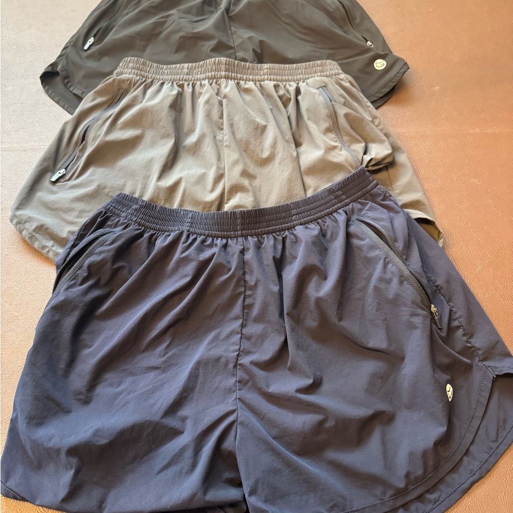 Women’s Set of 3 Lined Running Shorts